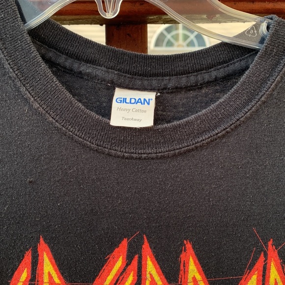 Def Leppard 2018 Dark Black Tour Tee, M - Picture 3 of 8